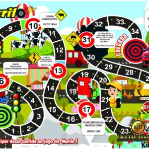 Jogo de Tabuleiro Carros