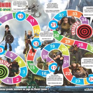 Jogo de Tabuleiro Como Treinar o Seu Dragão