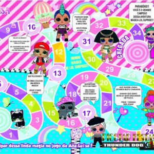 Jogo de Tabuleiro LOL Pink Stripes