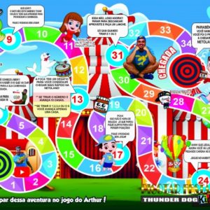 Jogo de Tabuleiro Luccas Neto Circo