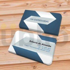 Cartão de Visita - 9x5cm - 4/4 (2 cantos arredondados - Superior direito/Inferior esquerdo)