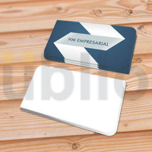 Cartão de Visita - 9x5cm - 4/0 (2 cantos arredondados - Superior direito/Inferior esquerdo)