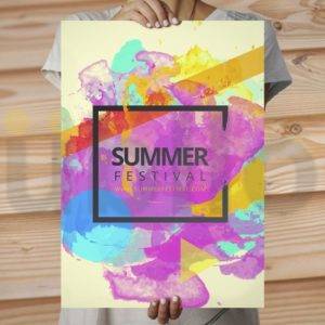 Cartaz - 28x42cm - Couchê 250g/m² - 4/0